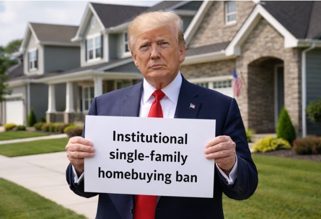 Beautiful tiny house surrounded by flower garden, grass, and trees